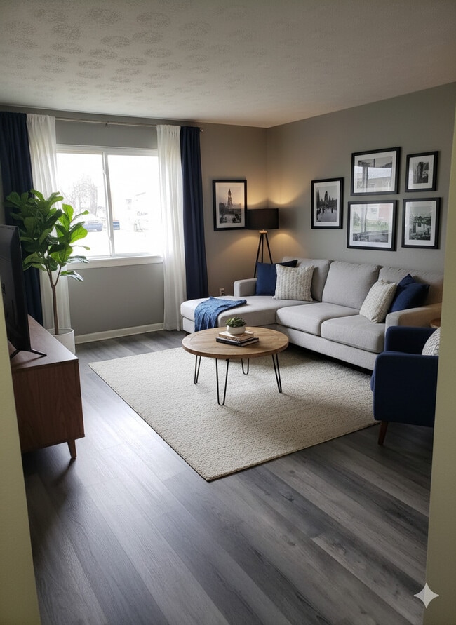 Living Room - Fair Oaks Apartments