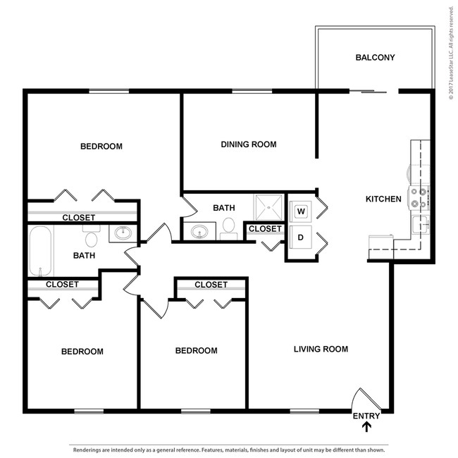 Floorplan - Apartments at Waterford