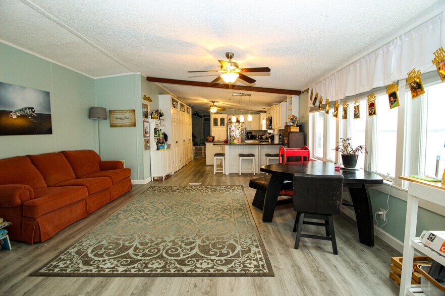 Living Room facing kitchen - 17765 County Route 59