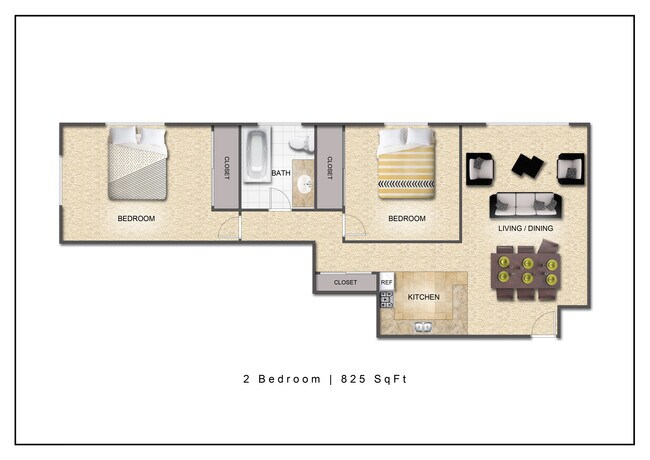 Floorplan - Grand Place Apartments | 2028