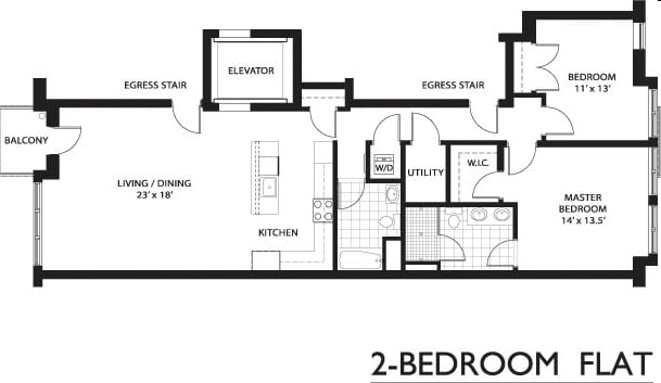2BR/2BA - Gaslight Square