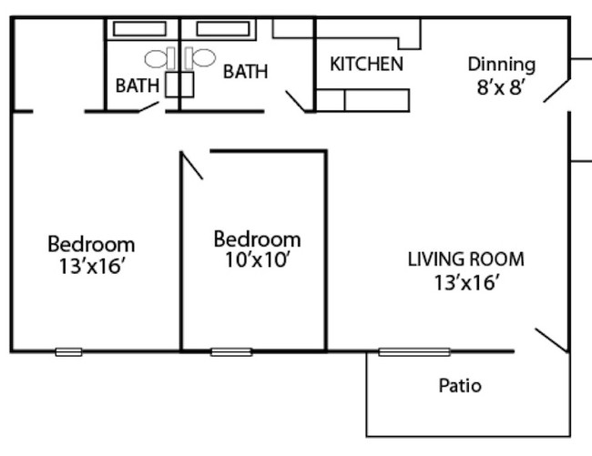 2BR/1BA - Muirwood Village Apartments