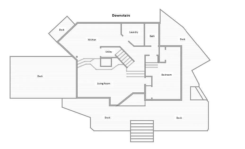 Downstairs floorplan - 983 Brattle Ln
