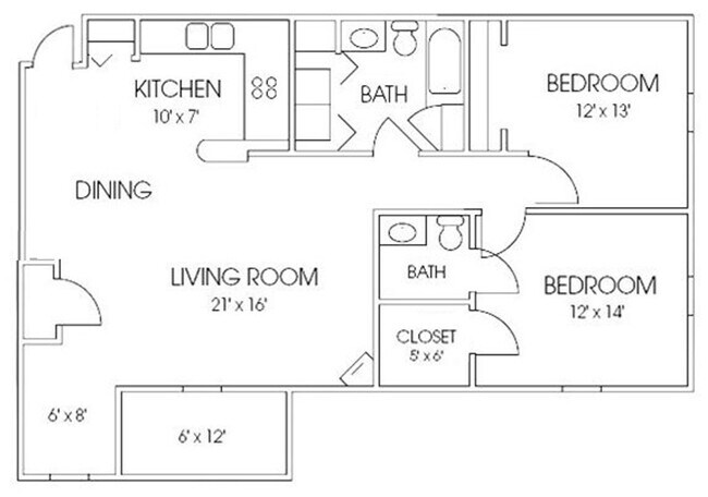 Building Photo - 1 Bed, 1 Bath 930 Sq Ft 2nd Floor