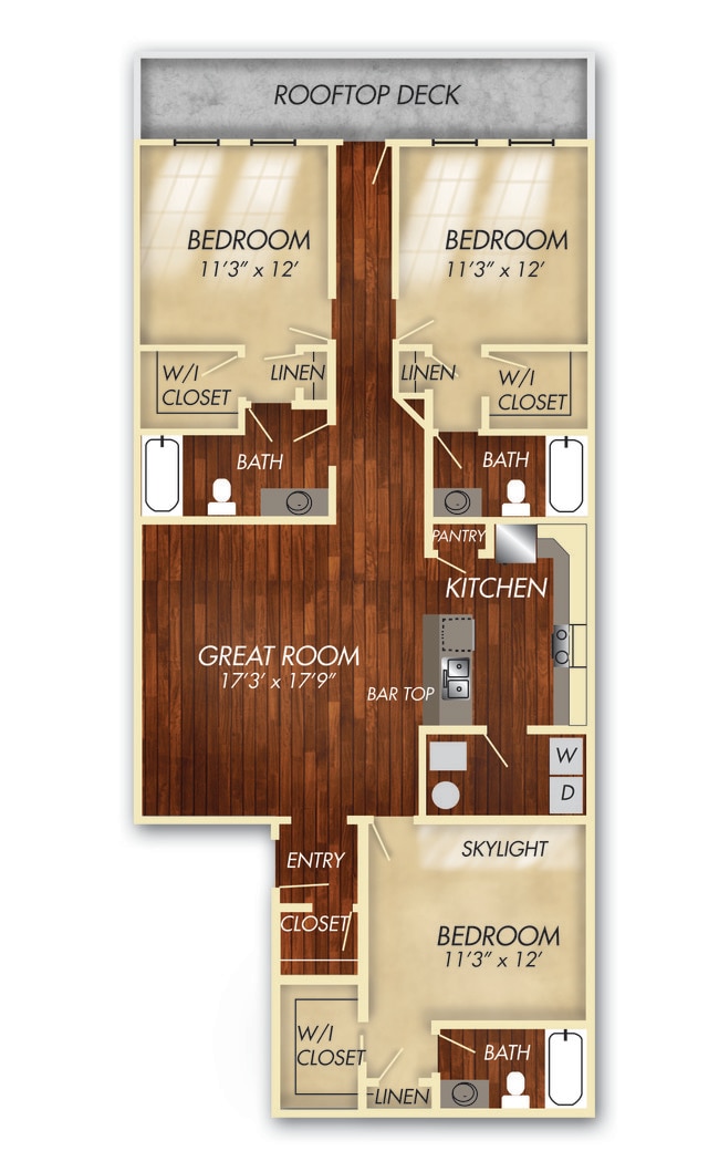 Floorplan - Abodes Downtown- KOT and Franklin