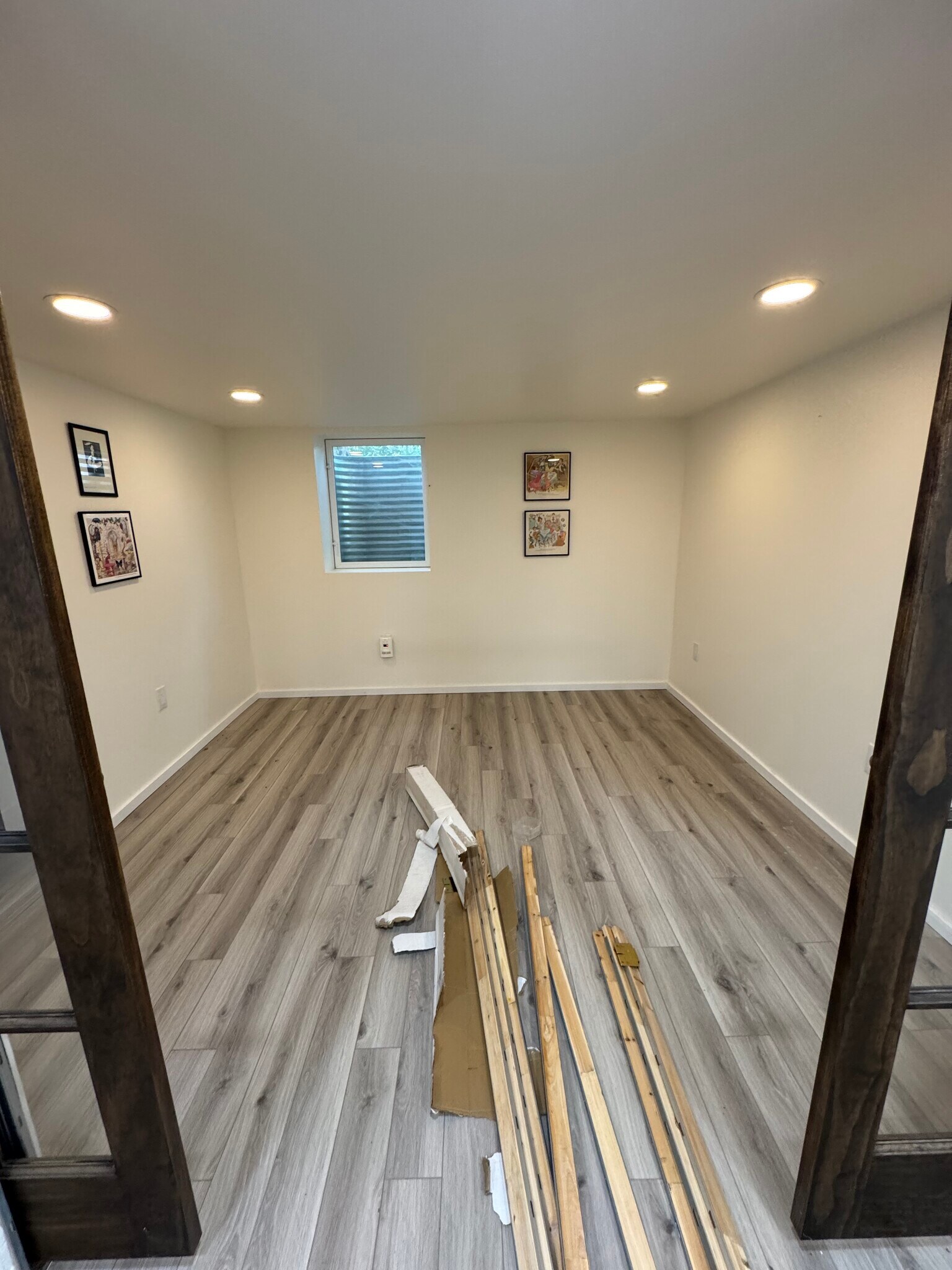 Lower level primary with walk-in closet and living area and office nook - 3806 Byram Ave