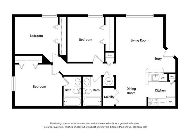 Floorplan - Kinwood Apartments