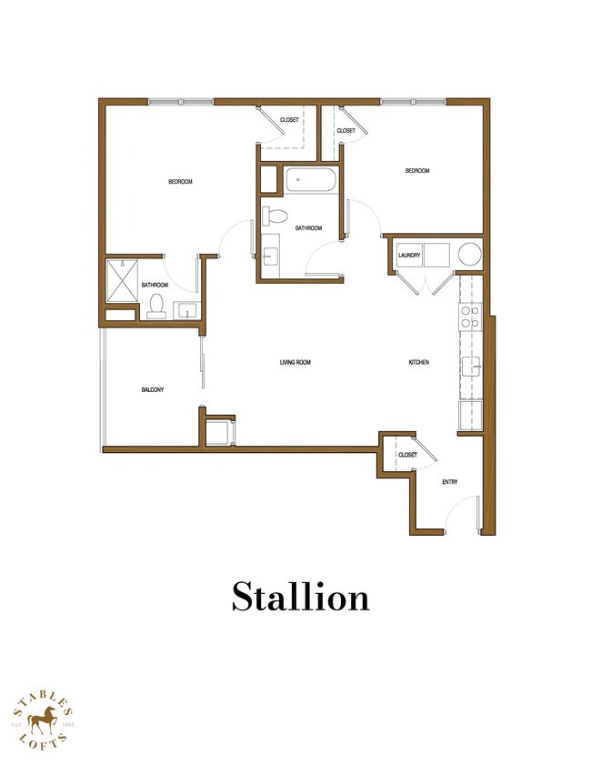 Stallion - 2x2 - Allegheny City Stables Lofts