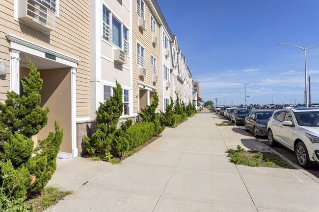 Building Exterior View From Path - Shore View Apartments