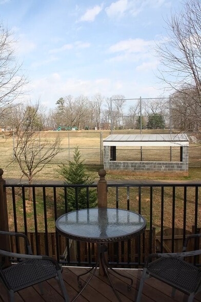 Back deck view of Johnson playground - 811 Rainier Rd
