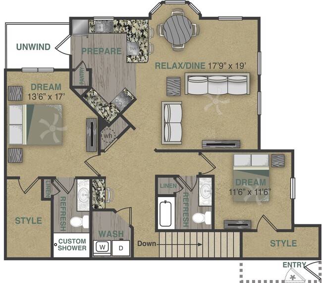 Floorplan - Stonepost Crossing Apartments