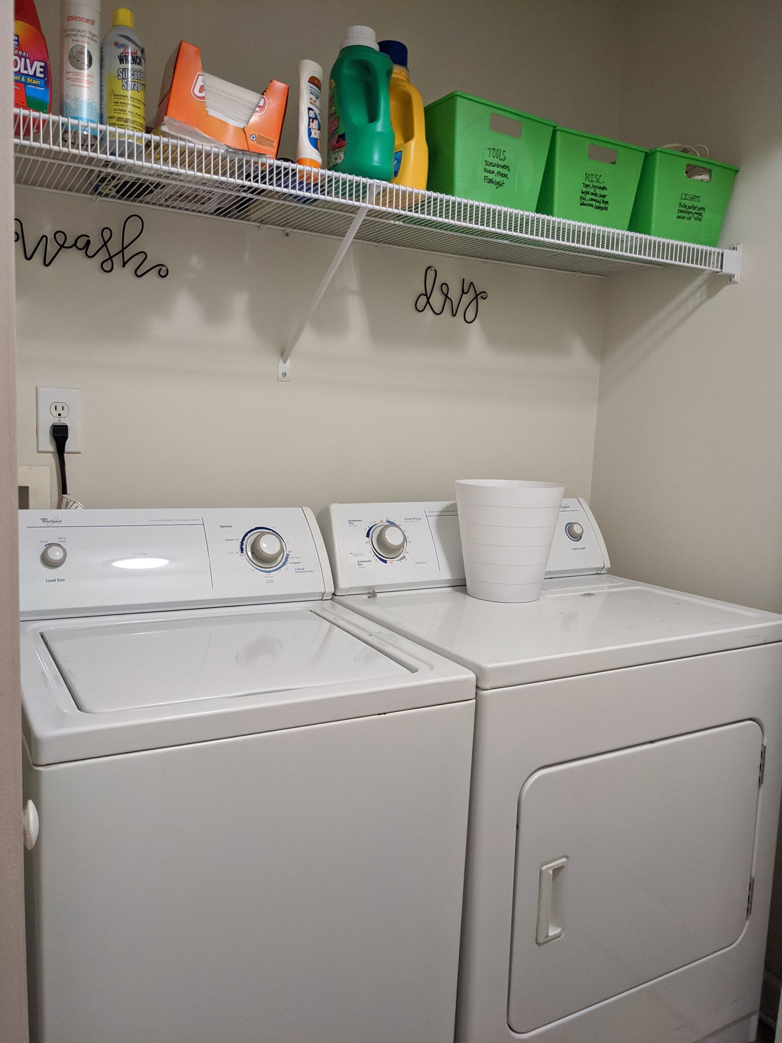 Washer and dryer on site - 122 Harts Cove Way