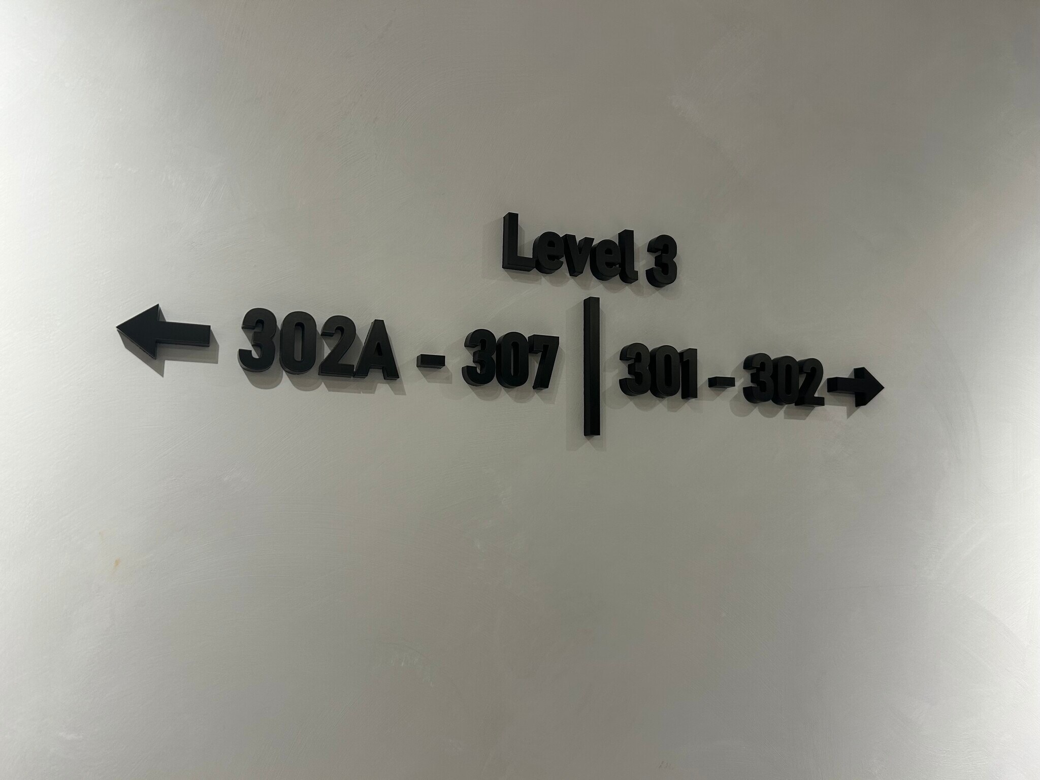 Floor signage - 5415 Collins Ave
