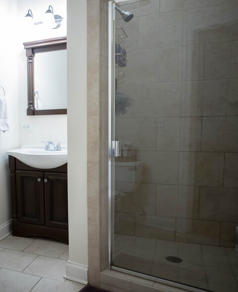 Master Bath w/walk-in shower - 2018 Lake St