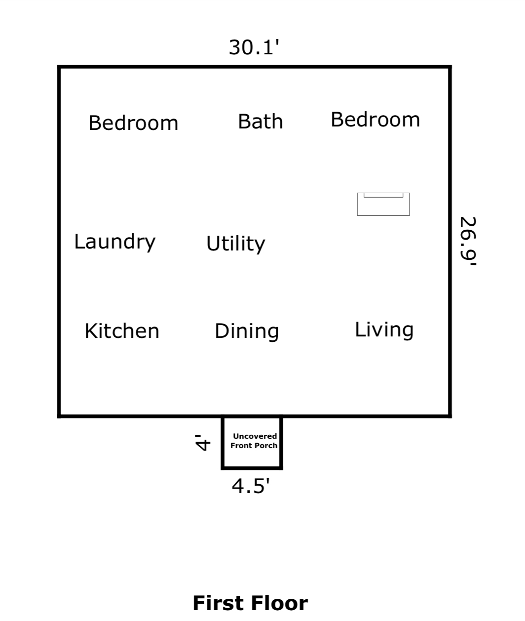 Floor plan - 6650 E Arizona Ave