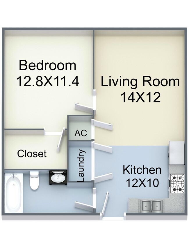 Floorplan - The BonVi Apartments