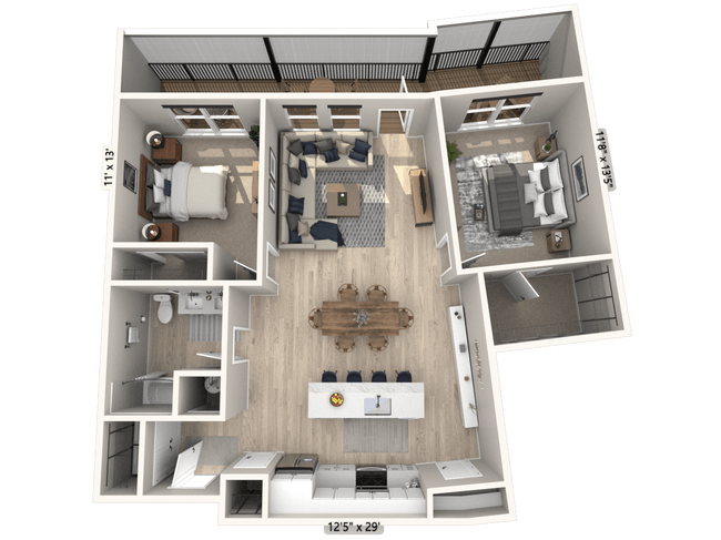 Floorplan - Ironwood Flats