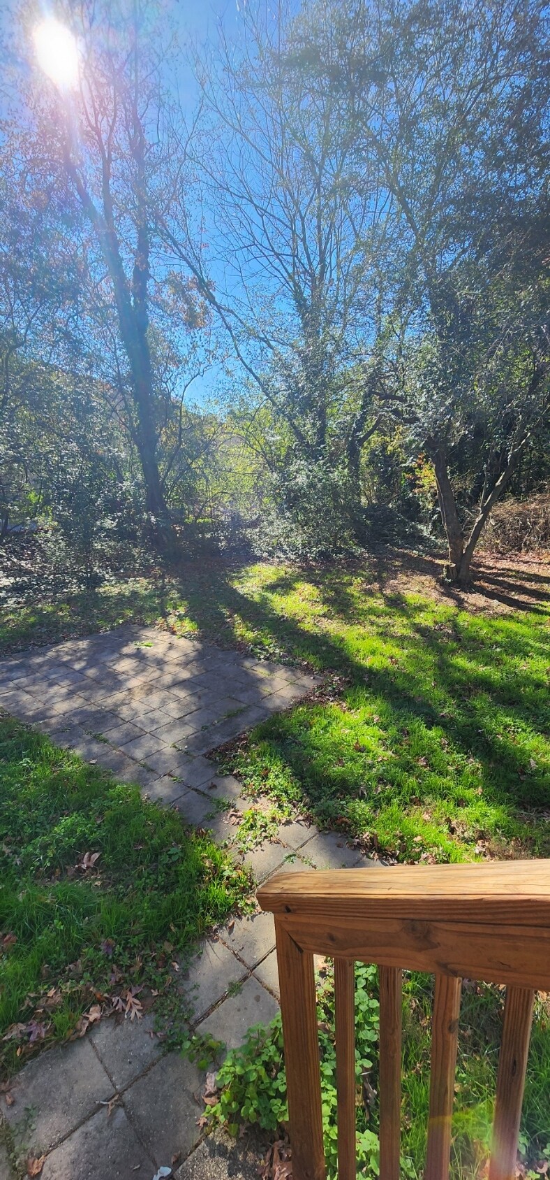 Stone patio for your table and grill. - 3795 Mason Dr