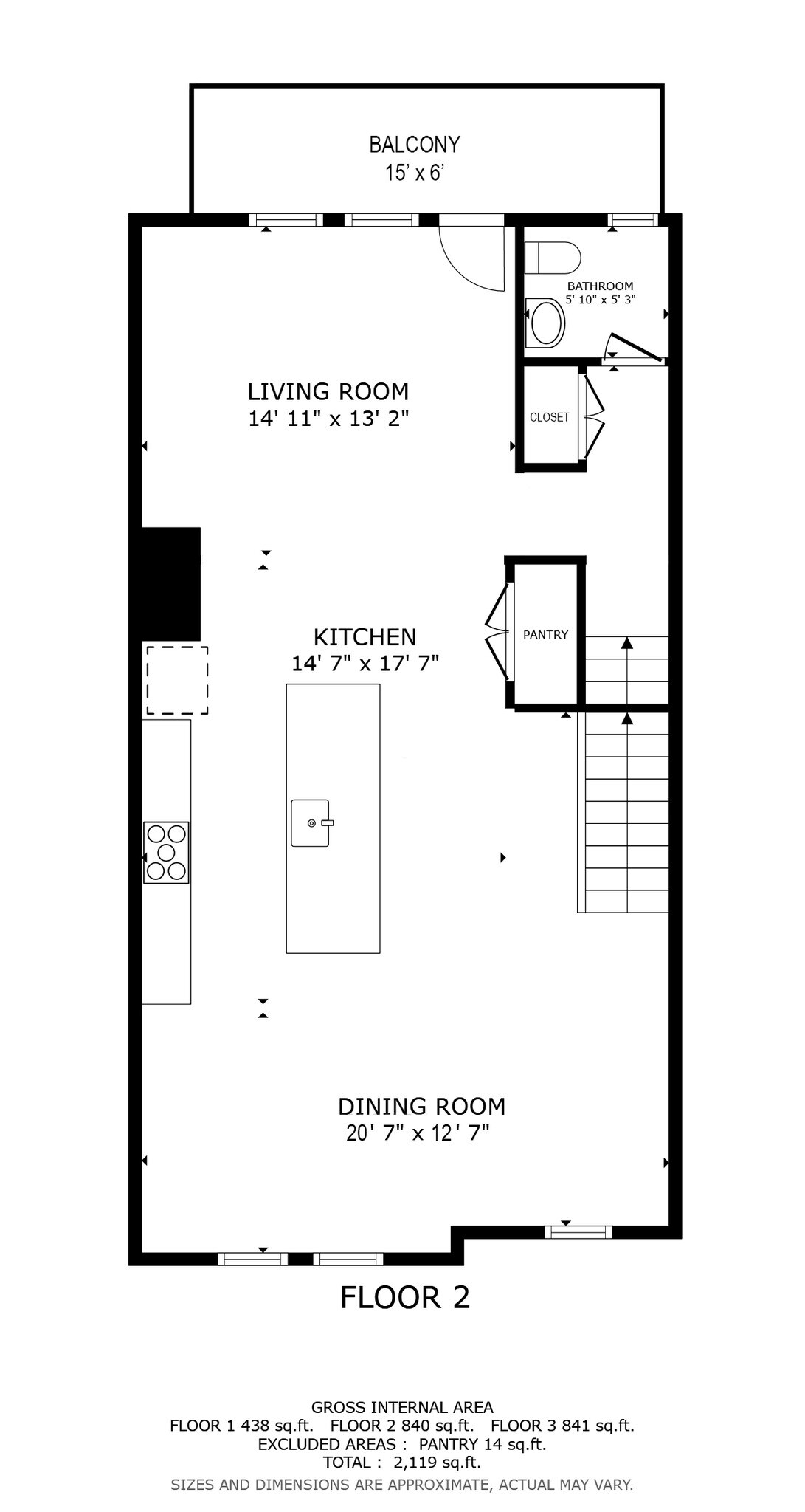 Floor Plan-Main - 134 Yorktown Ct