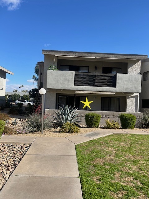 Front of unit that faces courtyard. First floor unit starred - 6480 N 82nd St