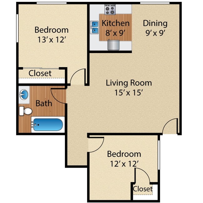 2Bed1Bath_563520.png - Sea Breeze Beach Apartments