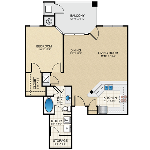 Floorplan - The Claremont Apartment Homes