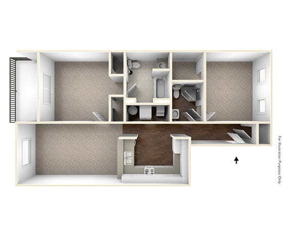 Floorplan - Brookhaven Apartments