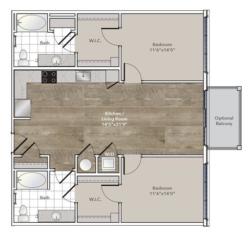 Floorplan - The Flats