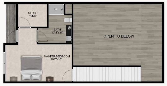 2 bedroom Upstairs Loft - Vertisee Heights