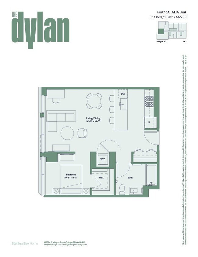 Floorplan - The Dylan Chicago