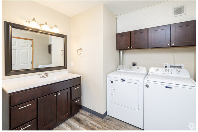 Washer & Dryer in Bathroom