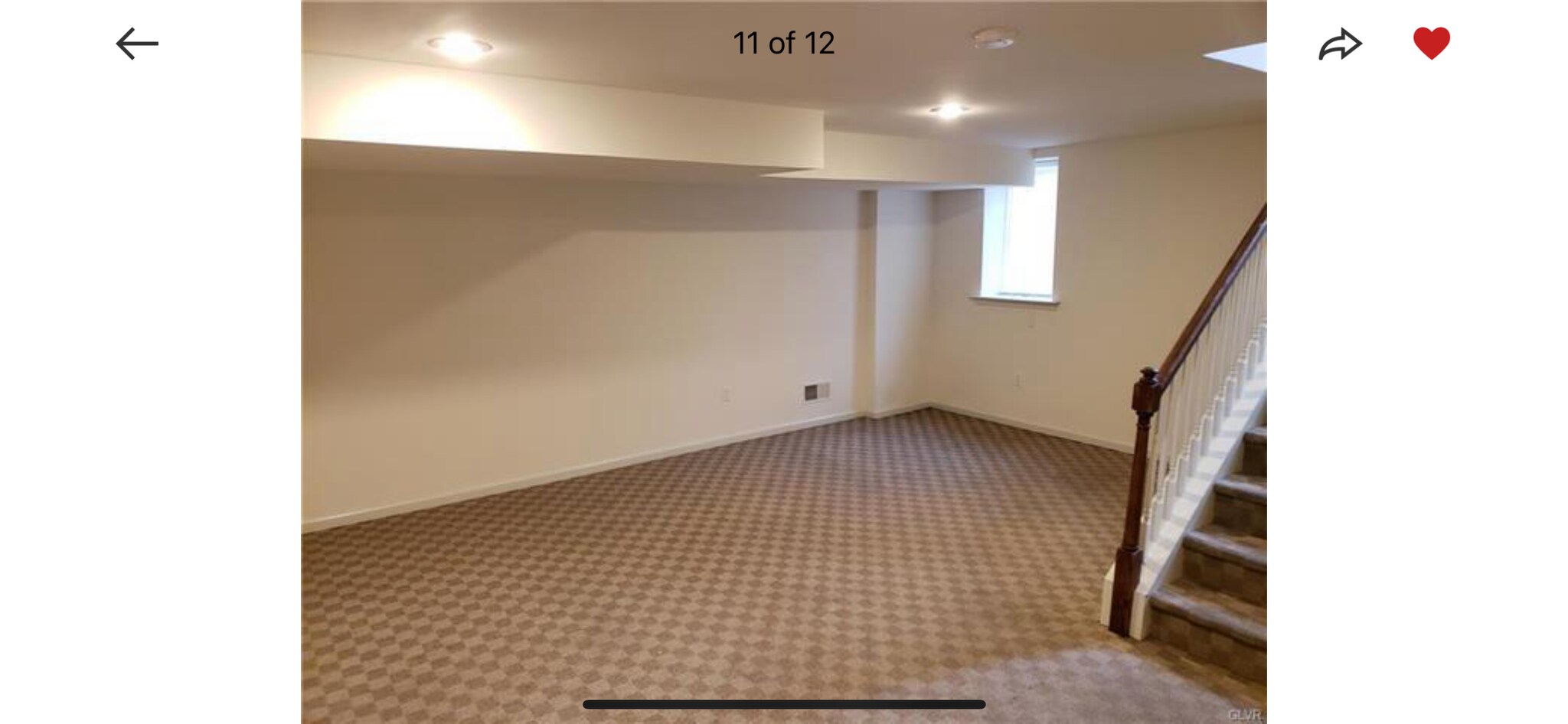 Finished Basement with egress window - 805 Evans St