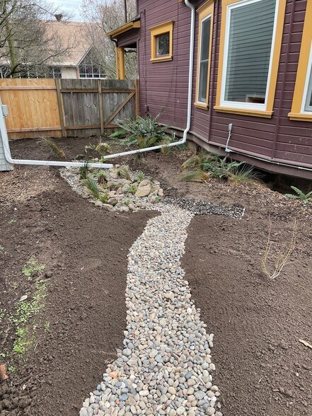 Water garden (now full of plants!) - 3915 NE Rodney Ave