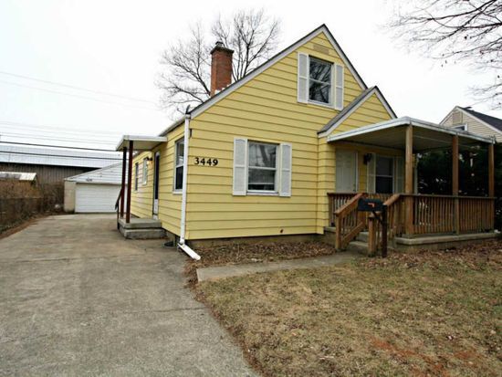 House, yard, driveway, and garage - 3449 Beulah Rd
