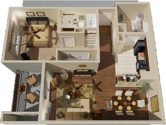 Floorplan - Cumberland Trace Village Apartments