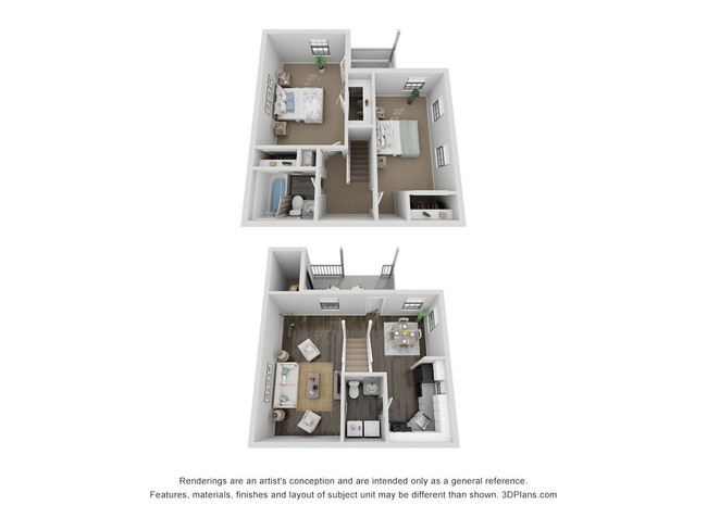 Floorplan - Vesta Creeks Run Townhomes and Apartments