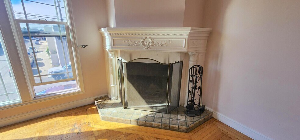 Living Room fireplace detail - 245 Concord St