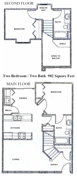 2BR/2BA - Cedarwood Terrace