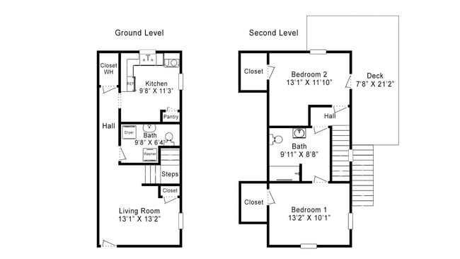Building Photo - For Rent:  2BR, 1 1/2BA duplex