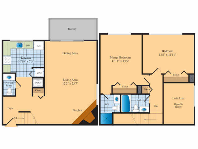 2BR 2.5 BA G 1309 - Elme Bethesda