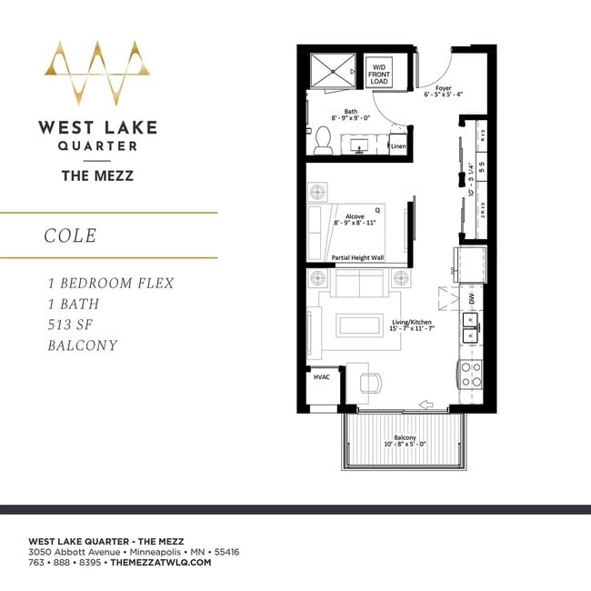 Floorplan - The Mezz at West Lake Quarter