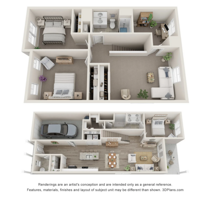 Floorplan - 11 @ Main Townhome Community