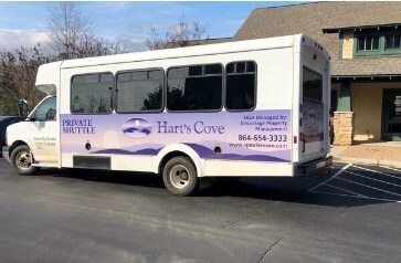 Transportation provided to campus - 122 Harts Cove Way