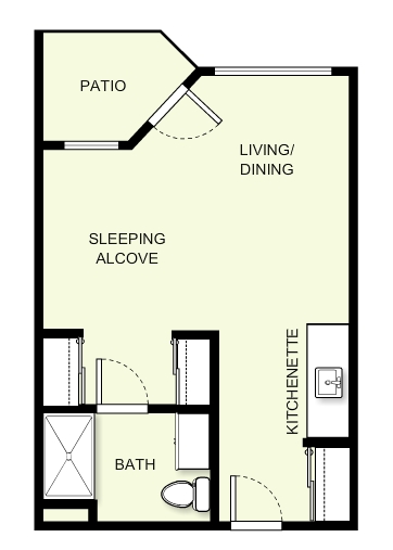 Studio - The Fairmont Independent Senior Living