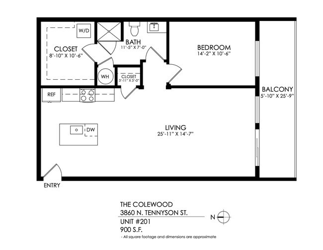 Floorplan - Colewood Apartments