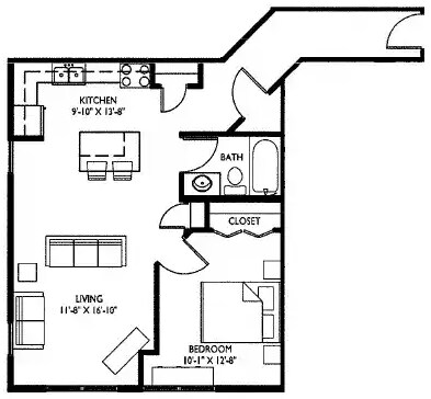 Floorplan - Hoff Mall and Hoff Apartments