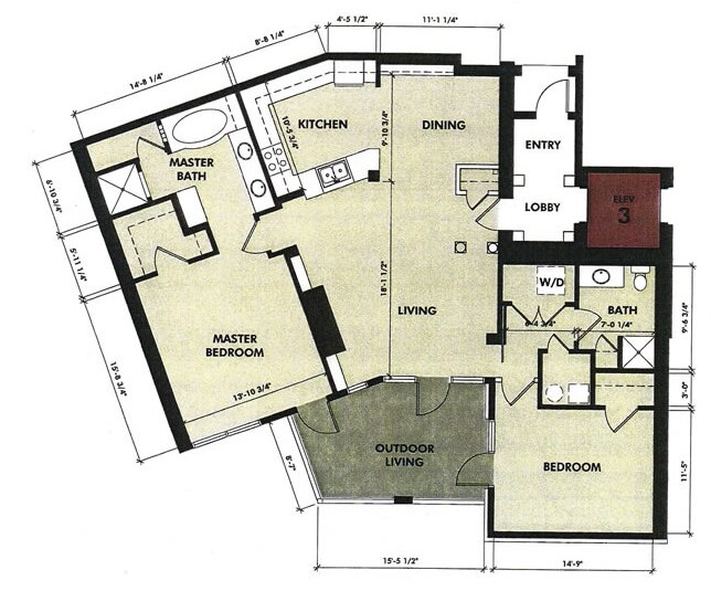 2BR/2BA - The Overlook at Westover Hills