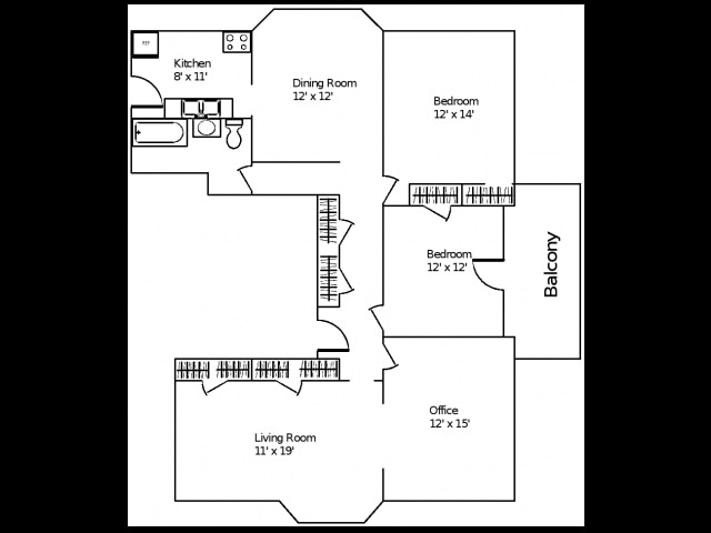 2BR/1BA - Greenleaf Court