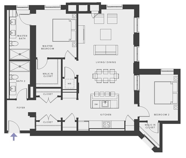 Floorplan - Motley School Apartments