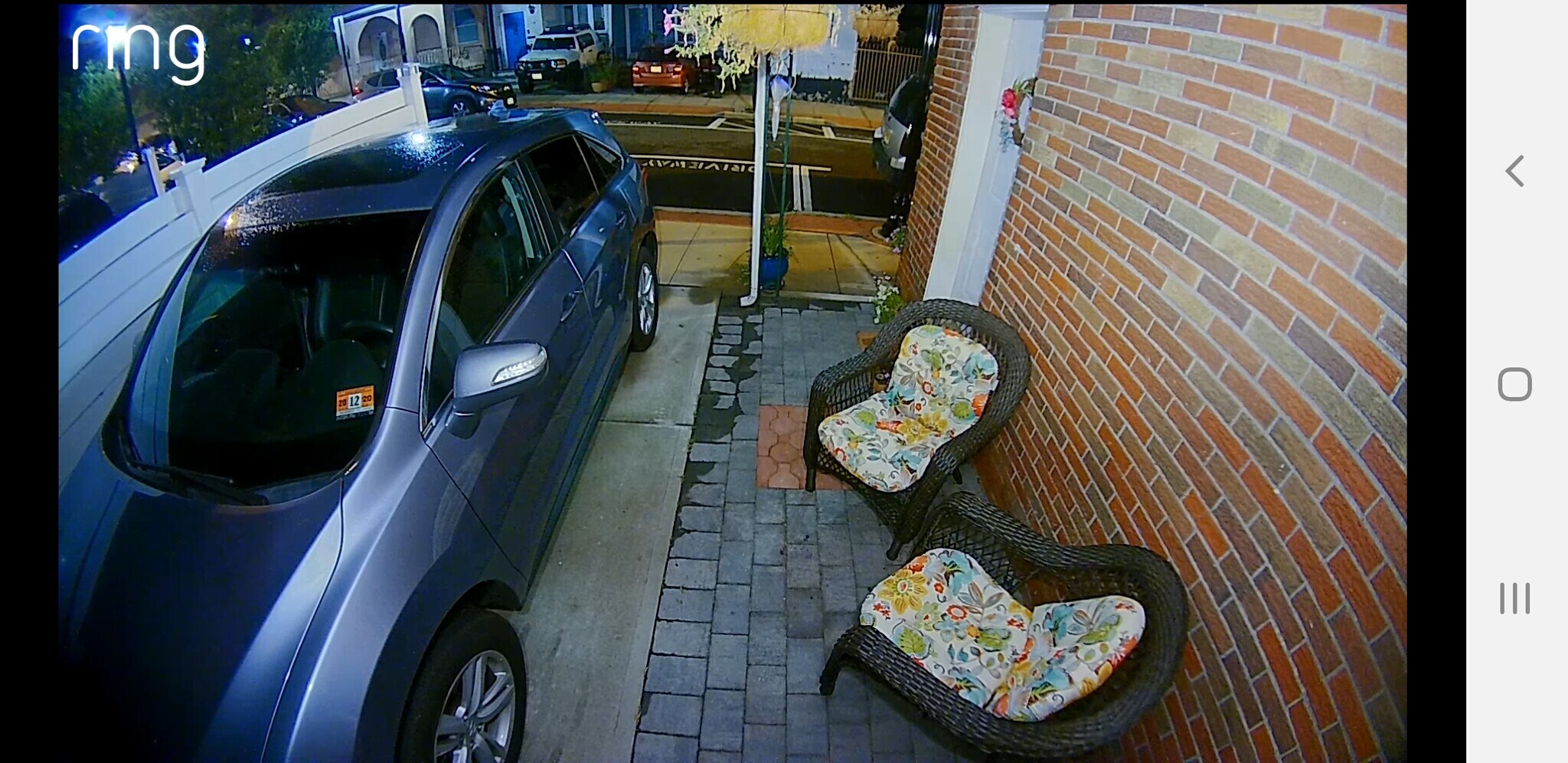 ring camera night vision view - 1806 Cliff St